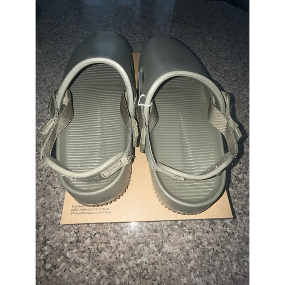 Nike‎ Calm Men\'s Mules Removable/Adjustable Strap Olive Size 12